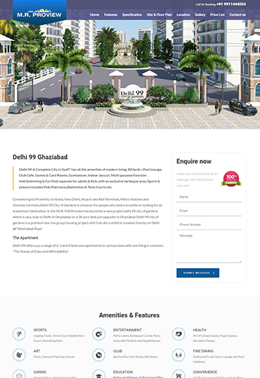 WebBizGrow Real Estate company website